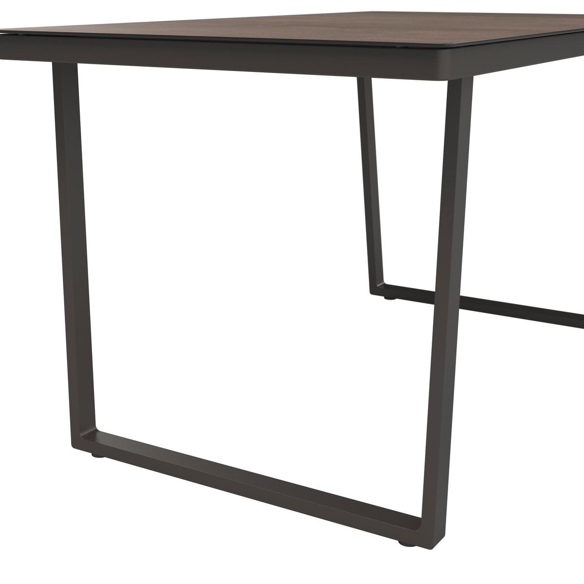Loungegarnitur Bologna - Anthrazit/Braun, MODERN, Glas/Kunststoff (256/198cm) - Beldano
