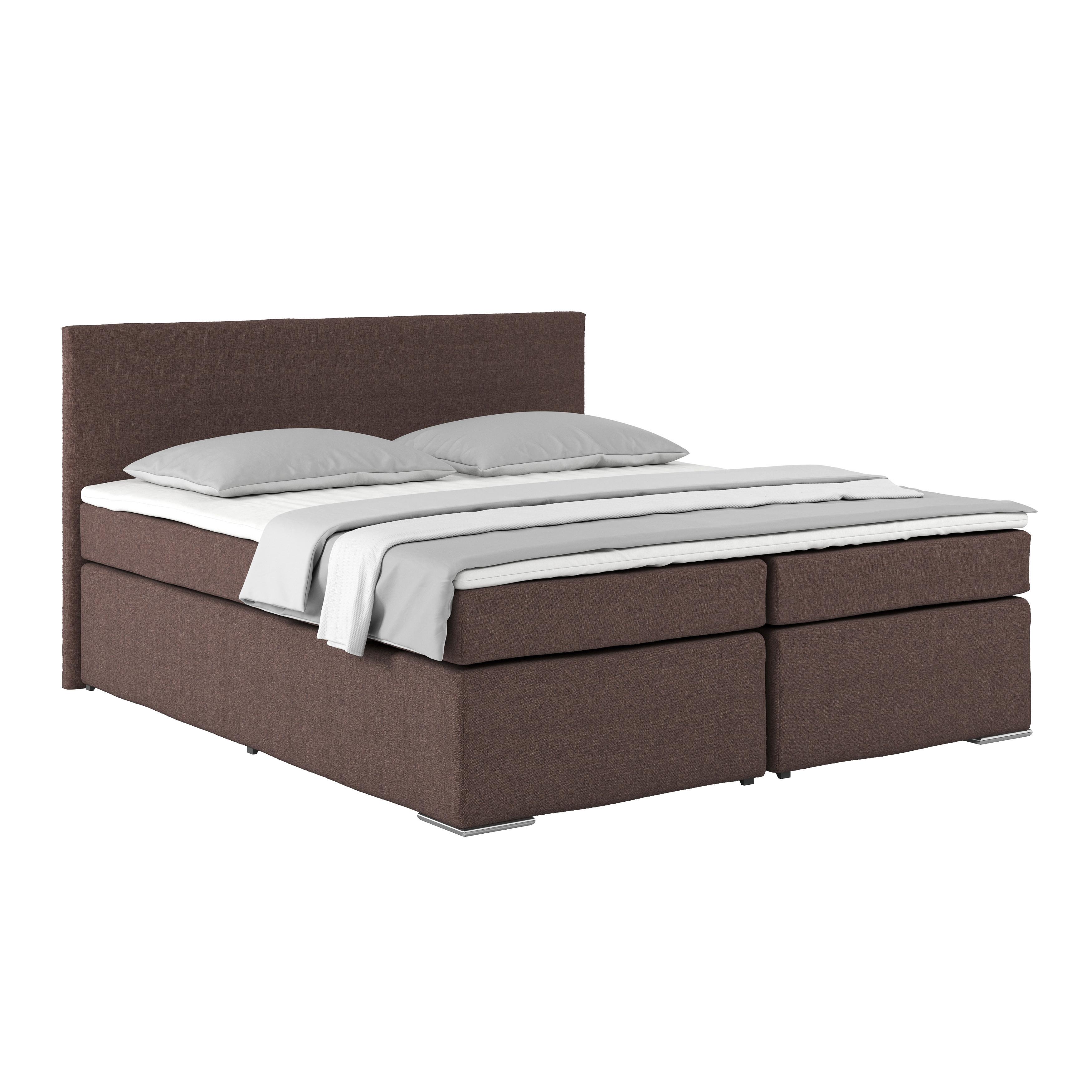 Boxspringbett Mit Topper 180x200 Cm Nero Braun