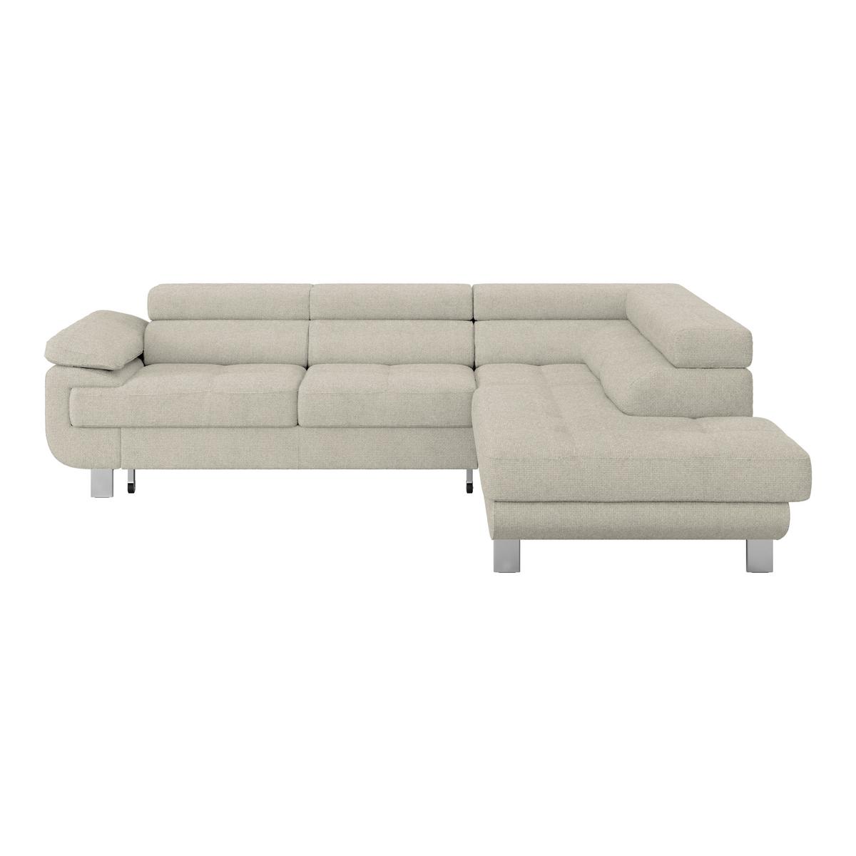 Ecksofa Savona - Greige, MODERN, Textil (270/230cm) - Ondega