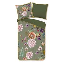 Wendebettwäsche Parma Grün Olivgrün 155x220 cm - Olivgrün/Grün, Design, Textil (155/220cm)