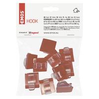 HÁČIK DCH001 - priehľadné, Basics, plast (1.9/1.9/1.2cm)