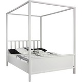 Himmelbett Marit 140x200 cm Weiß - Weiß, Design, Holzwerkstoff (140/200cm) - Livetastic