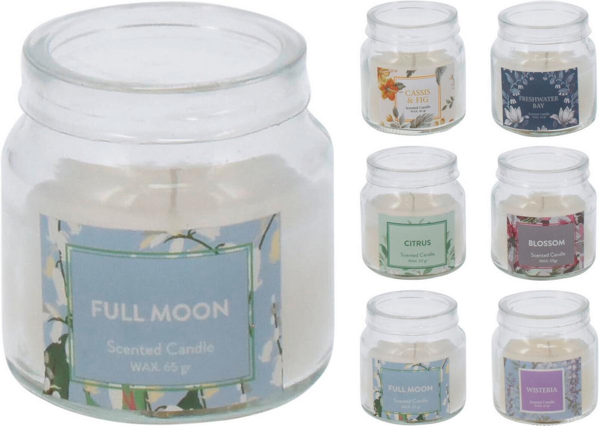 Gyertya Üvegben Illatgyertya Üvegben - Basics, természetes anyagok (6/6/6cm)