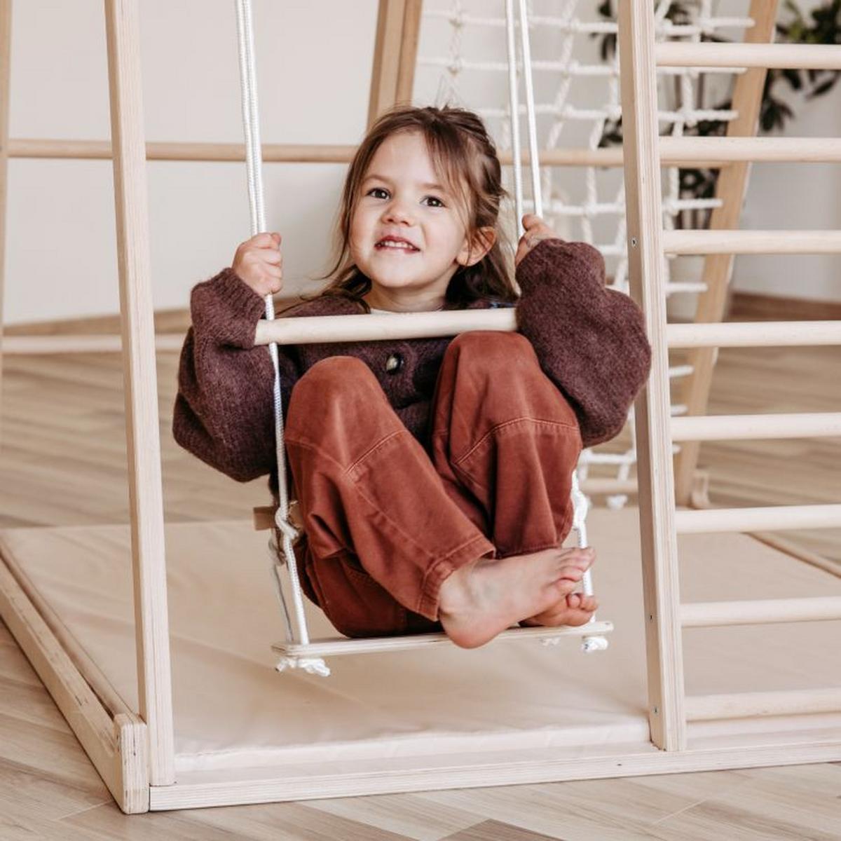 Babyschaukel natur 30x30 cm - Birkefarben, Basics, Holz (30/30/30cm) - CLIFF