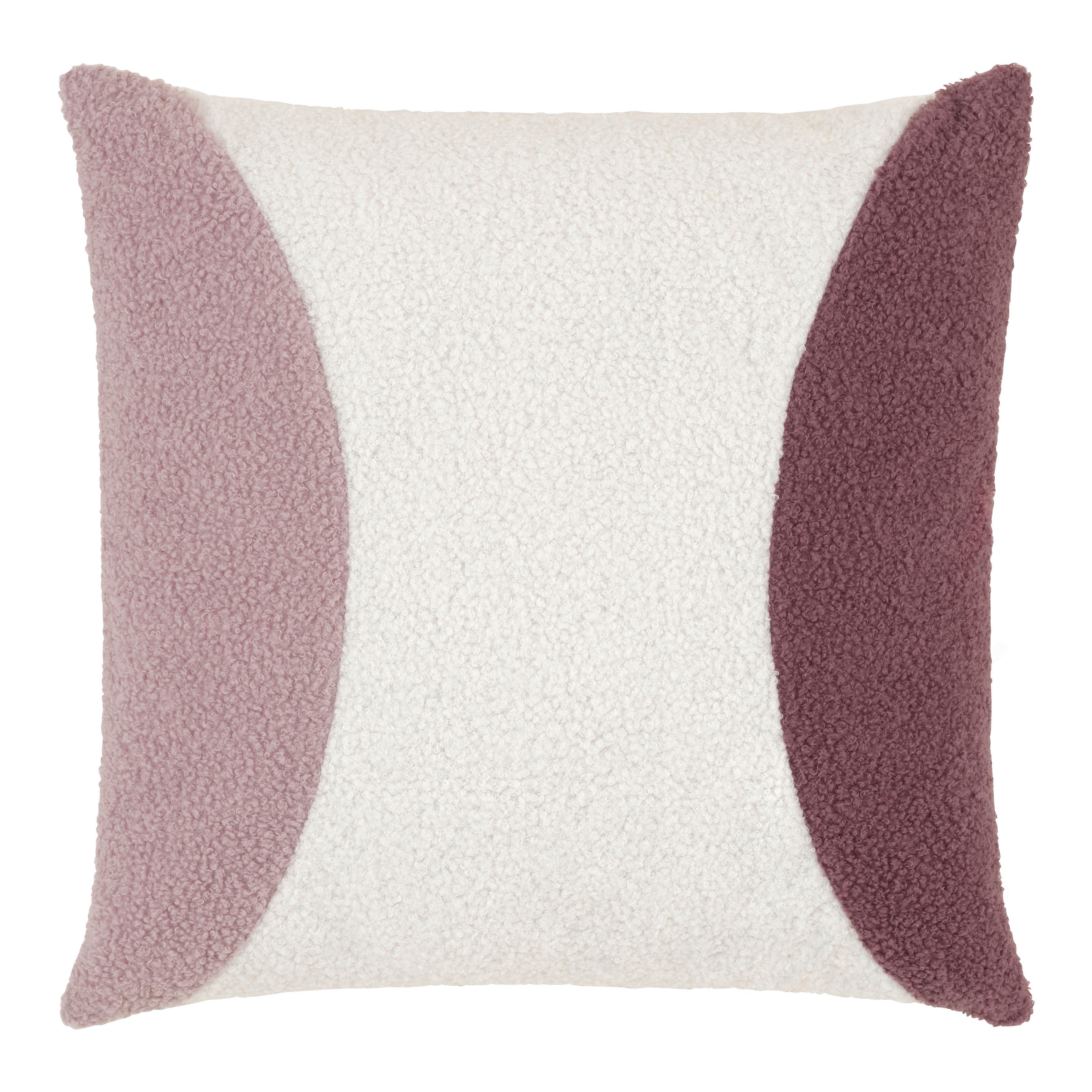 DEKORAČNÝ VANKÚŠ ANNA - orgovánová/prírodná farba, Modern, textil (45/45cm) - Mömax