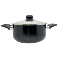 Főzőedény Edda - fekete/áttetsző, Konventionell, műanyag/Üveg (16/7,5cm) - Luca Bessoni