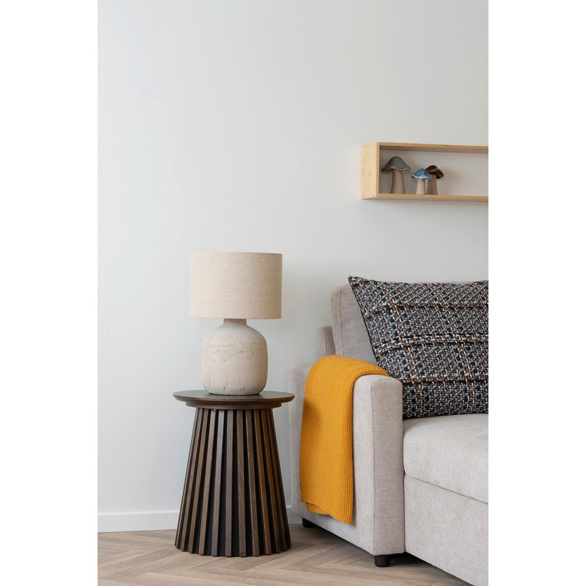 Beistelltisch Osaka Dunkelbraun, L/B/H: 40x50x40cm - Dunkelbraun, Basics, Holzwerkstoff (40/50/40cm)