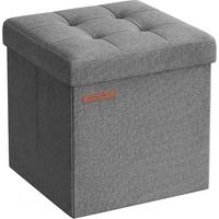 Sitzbox Dunkelgrau B: 30 Cm - Dunkelgrau, Basics, Holzwerkstoff/Textil (30/30/30cm)