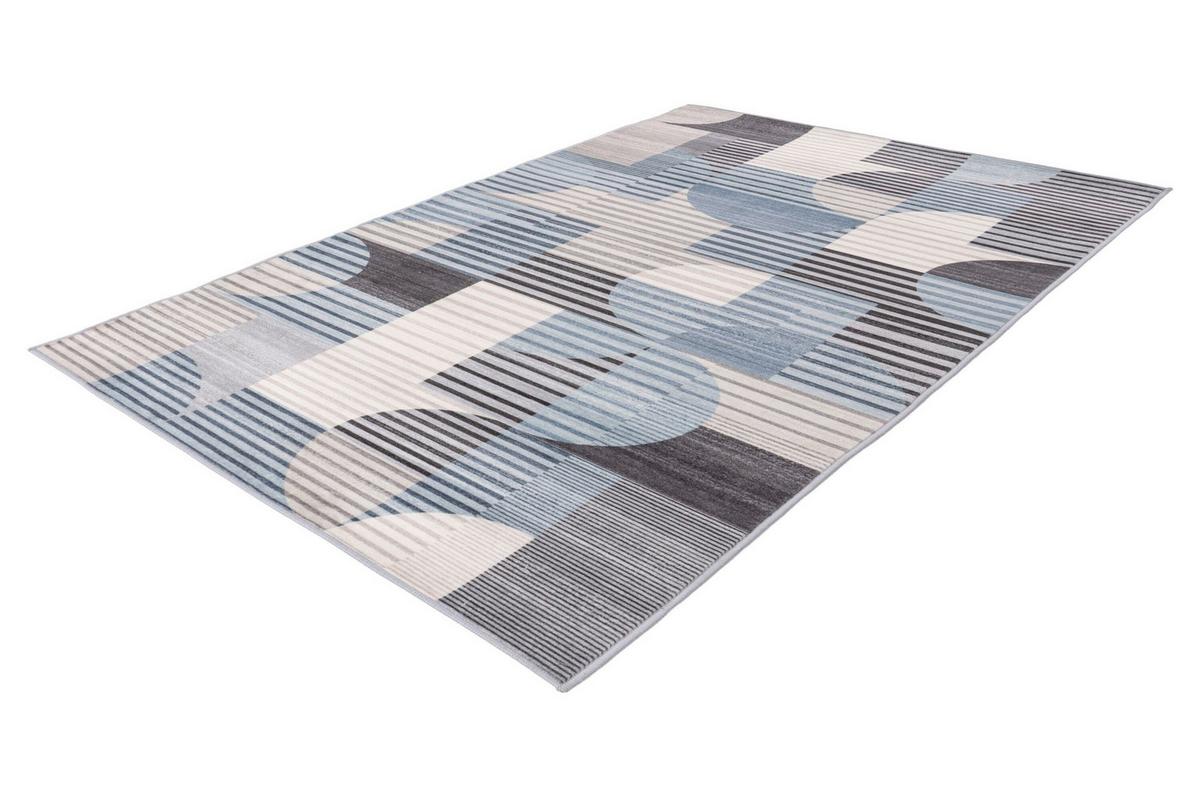 Flachwebteppich Blau Bluster 120x170 cm - Blau, Basics, Textil (120/170cm) - Kayoom
