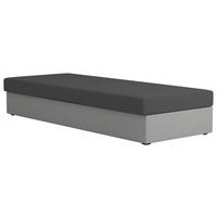 Válenda s pružinovou matrací, roštem a úlož.prostorem Dana - šedá/černá, Basics, textil (80/38/201cm) - Based