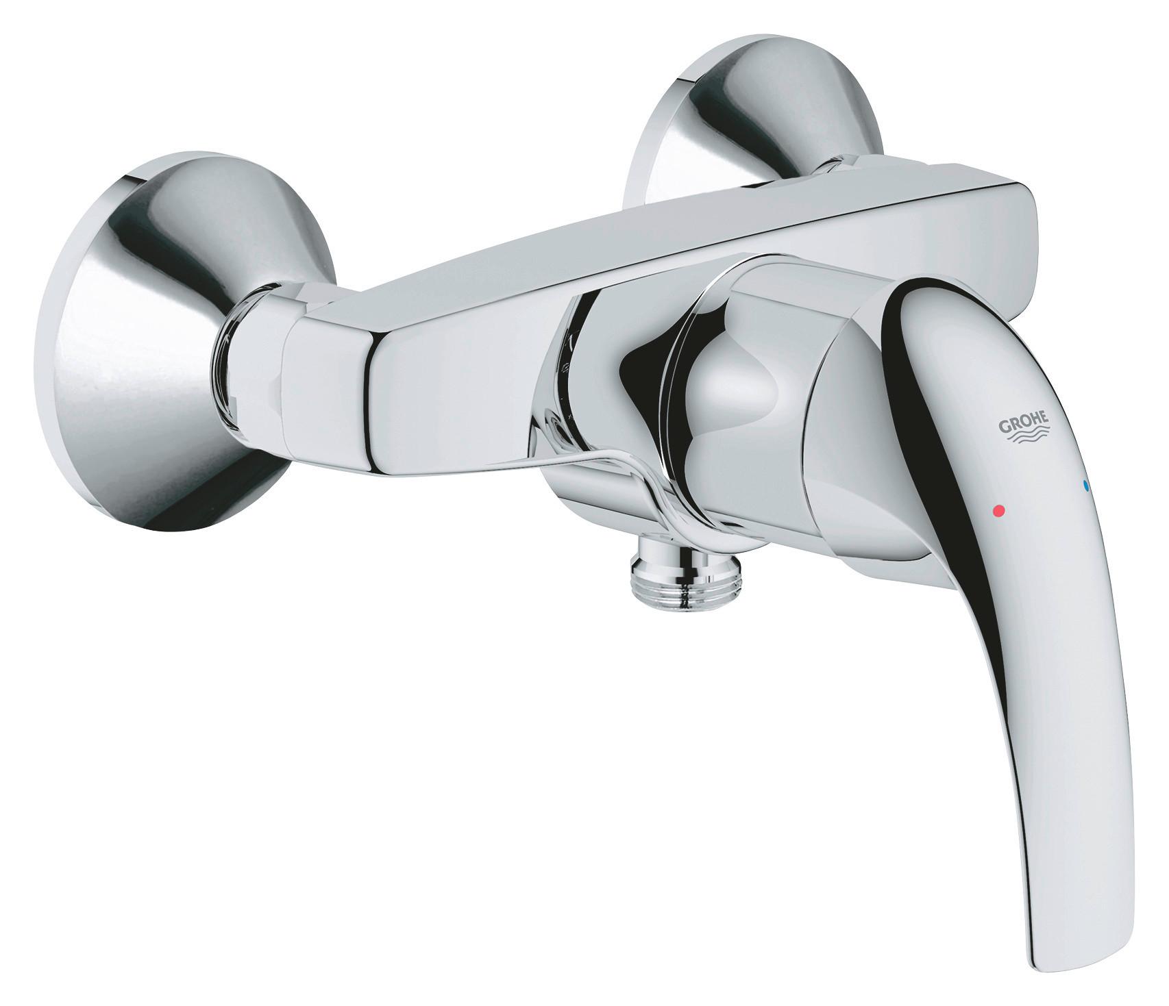 Duscharmaturen Start Curve Ehm H: 15 cm - Chromfarben, KONVENTIONELL, Metall (15cm) - Grohe