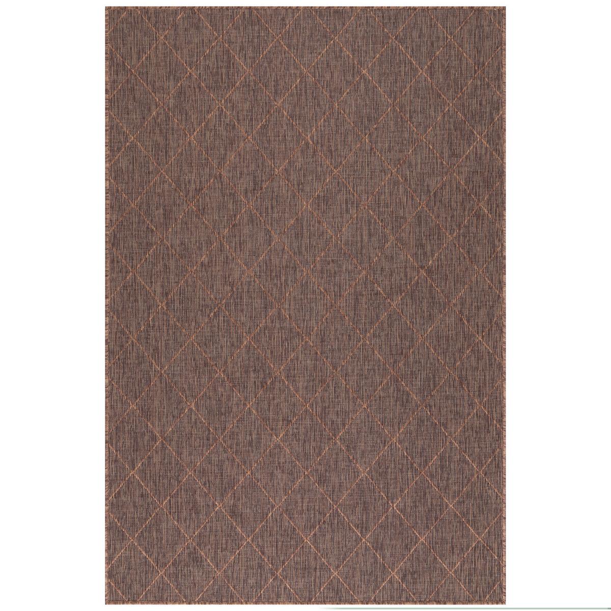 Outdoorteppich Zagora - Schwarz/Braun, Basics, Textil (120/170cm) - Novel