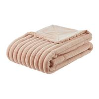 KOŽEŠINOVÁ DEKA MAUDI - růžová, Konvenční, textil (150/200cm) - Mömax