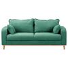 3-Sitzer-Sofa Beata Mintgrün B: 193 cm - Wengefarben/Mintgrün, Design, Textil (193/86/87cm) - Livetastic