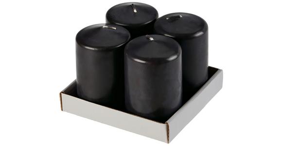 Kerze Winston - Rot/Schwarz, Basics, Naturmaterialien (6/10cm) - Ondega