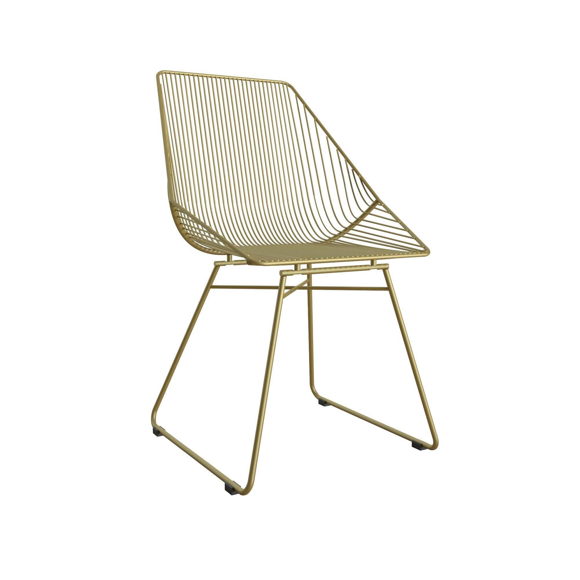 STUHL Ellis Goldfarben B: 59 cm - Goldfarben, Design, Metall (59/83/54cm) - MID.YOU