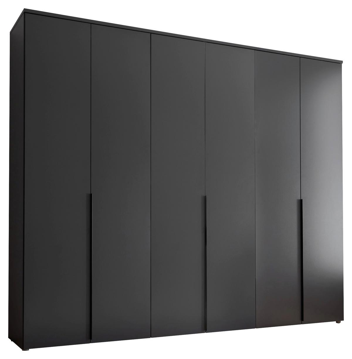 Drehtürenschrank 270 Cm Kevo Graphitfarben - Graphitfarben, MODERN, Holzwerkstoff (270/225/52cm) - Carryhome