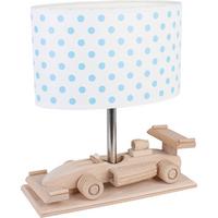 Kindertischleuchte 4112314 Rennwagen - Blau/Naturfarben, Basics, Holz/Holzwerkstoff (32/14/27cm)