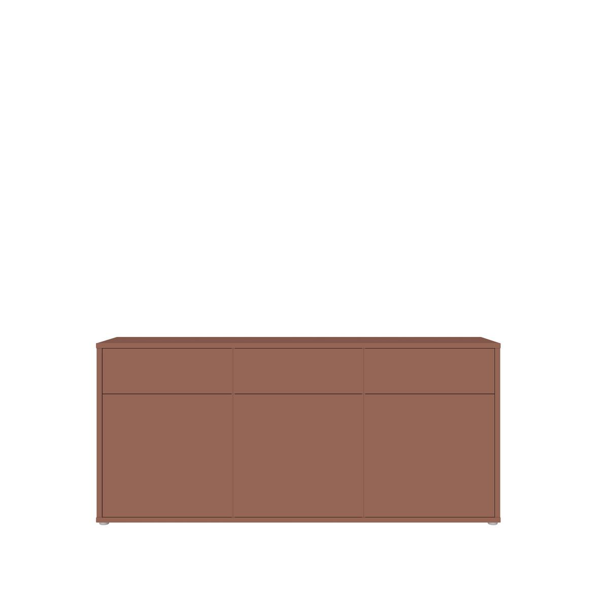 KOMODA ALICE SPRINGS - terracotta, Moderní, kompozitní dřevo (184,2/83,1/41,5cm)