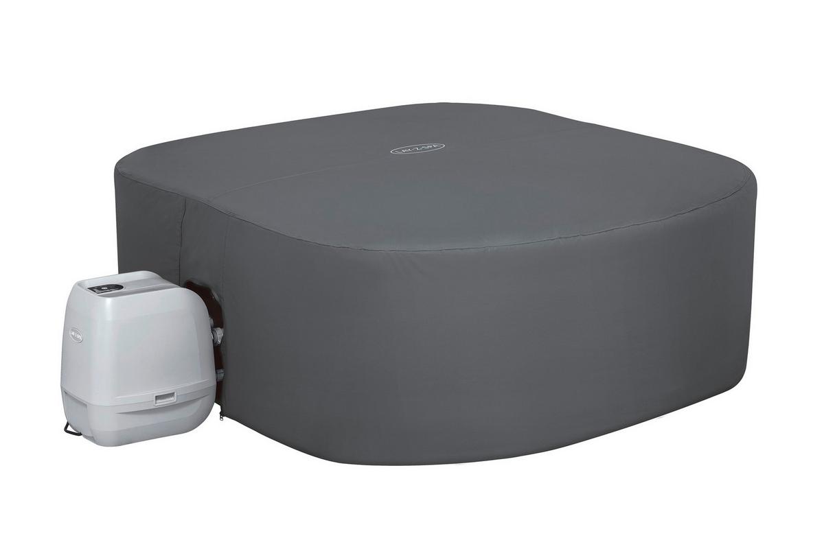 Whirlpoolabdeckung Daniela - Dunkelgrau, KONVENTIONELL, Kunststoff (201/201/80cm) - Bestway