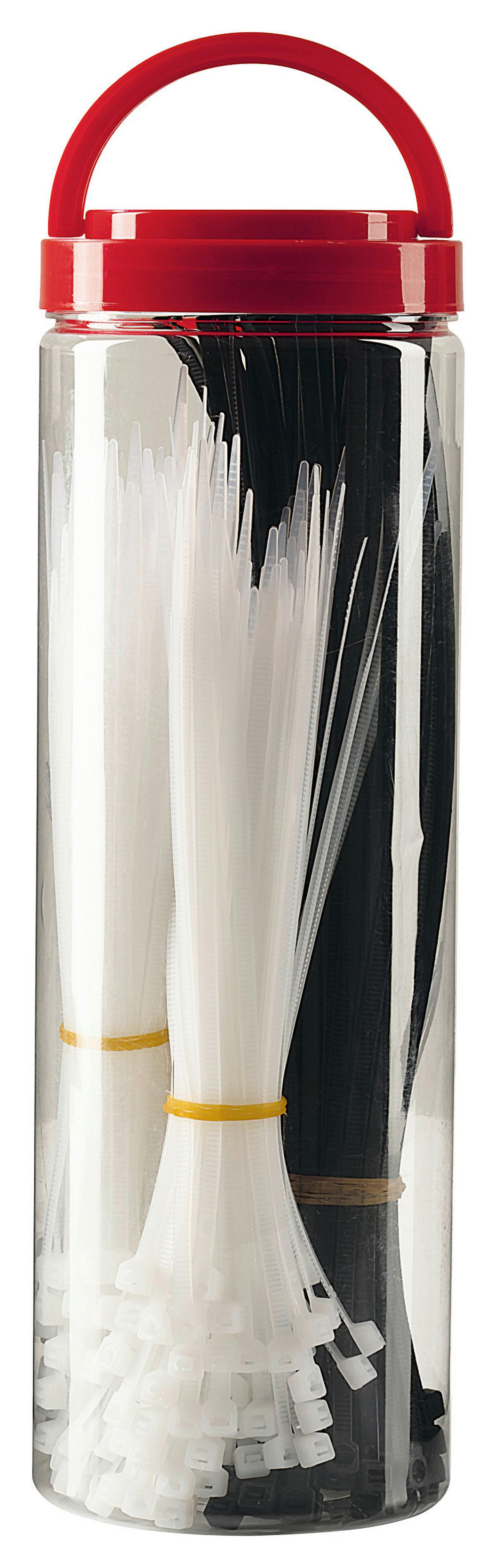 Kabelbinder 700 Stk./pkg. - Schwarz/Weiß, Basics, Kunststoff (0,48/30cm)