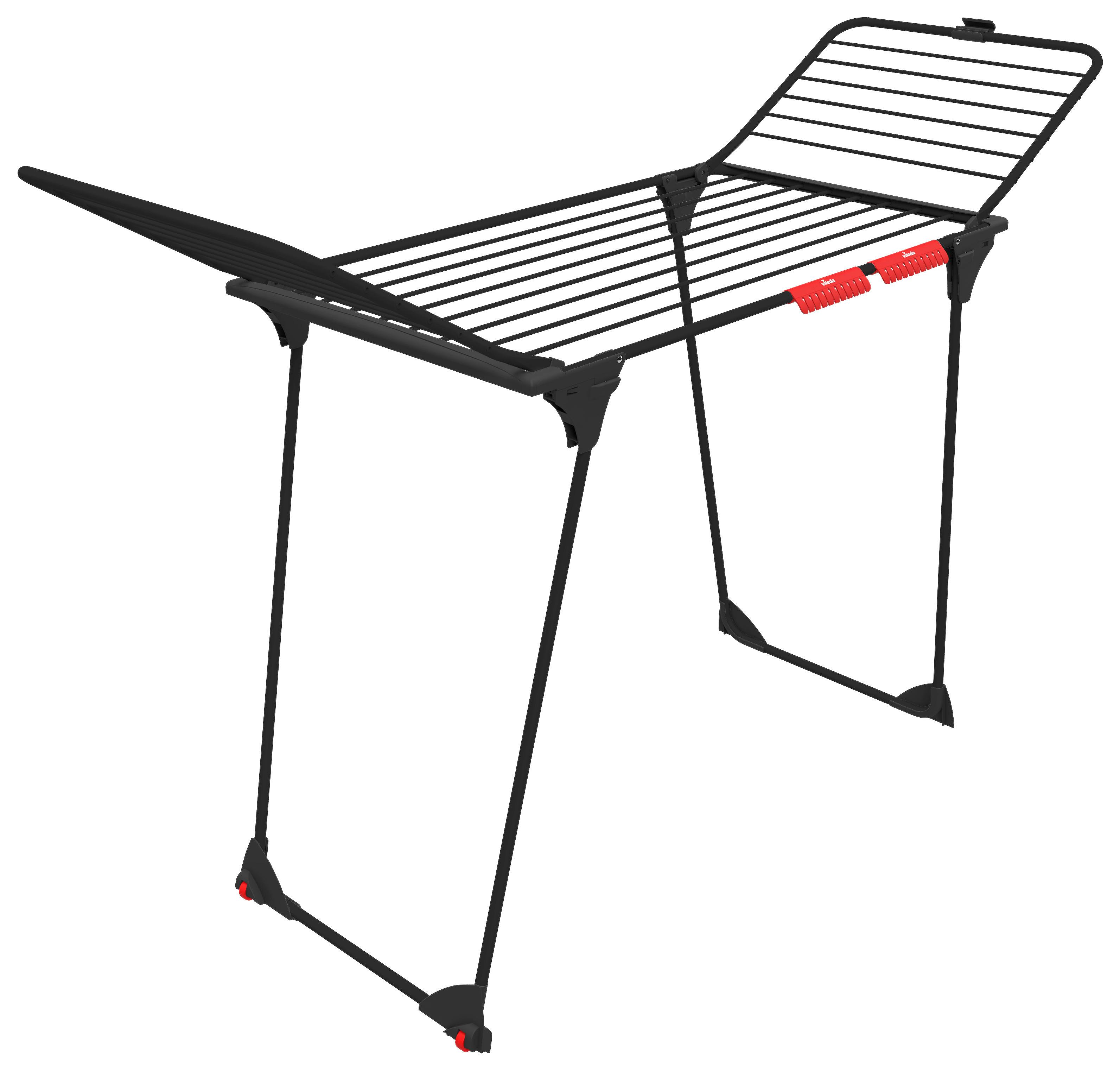 Standtrockner Vileda Wäscheständer - Schwarz, Basics, Metall (56/7/107cm) - Vileda