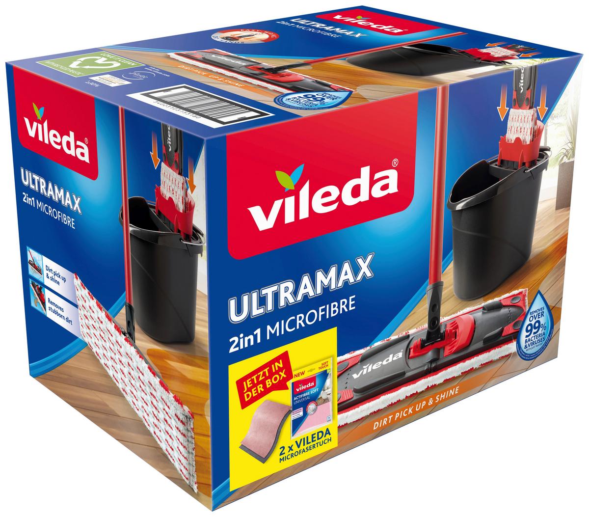 Bodenreinigungsset Einsteigerbox Ultramax - Basics (28,5/45/29,5cm) - Vileda