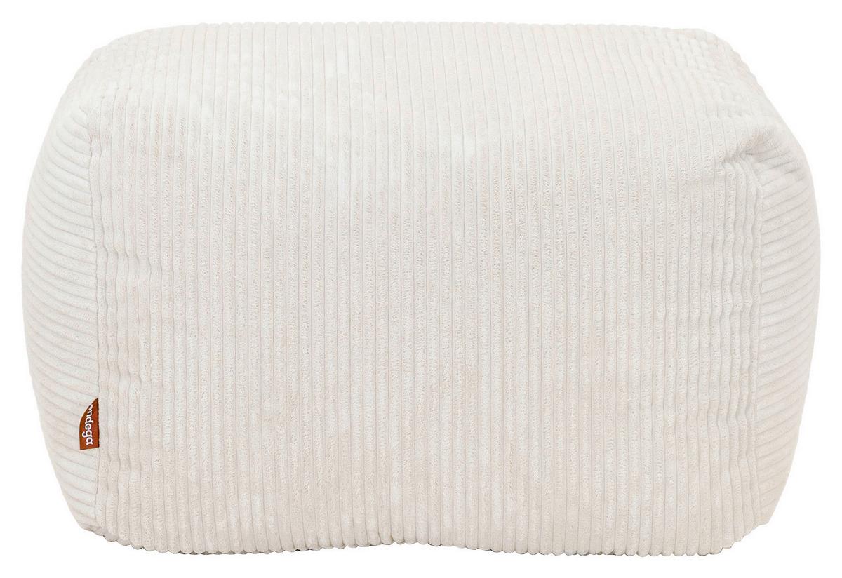 Sitzsack Cubi Cord beige, Indoor, B: 60cm - Beige, Basics, Textil (60/40/50cm)