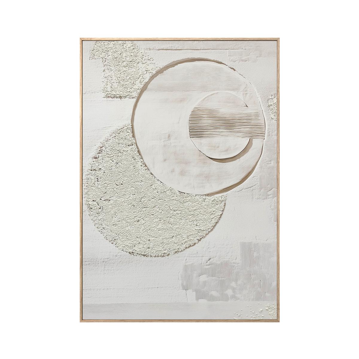 OBRAZ NA PLÁTNE ECLIPSE - béžová, Basics, drevo/textil (70/100cm)