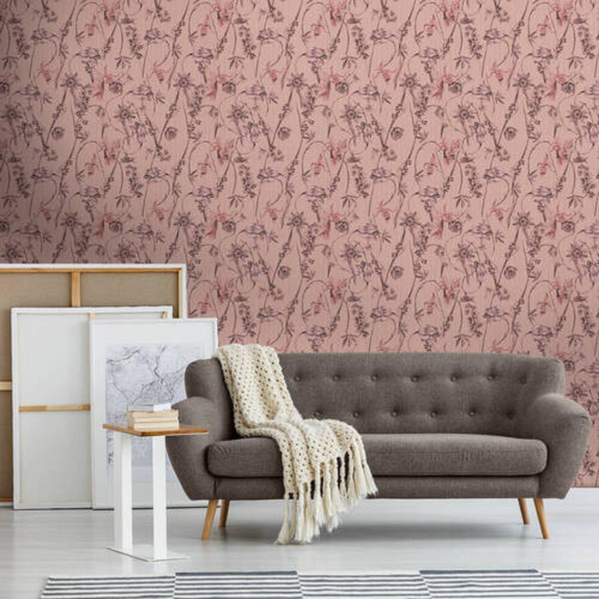 Vliestapete 118131 - Pink, Basics, Papier/Kunststoff (52/1005cm)