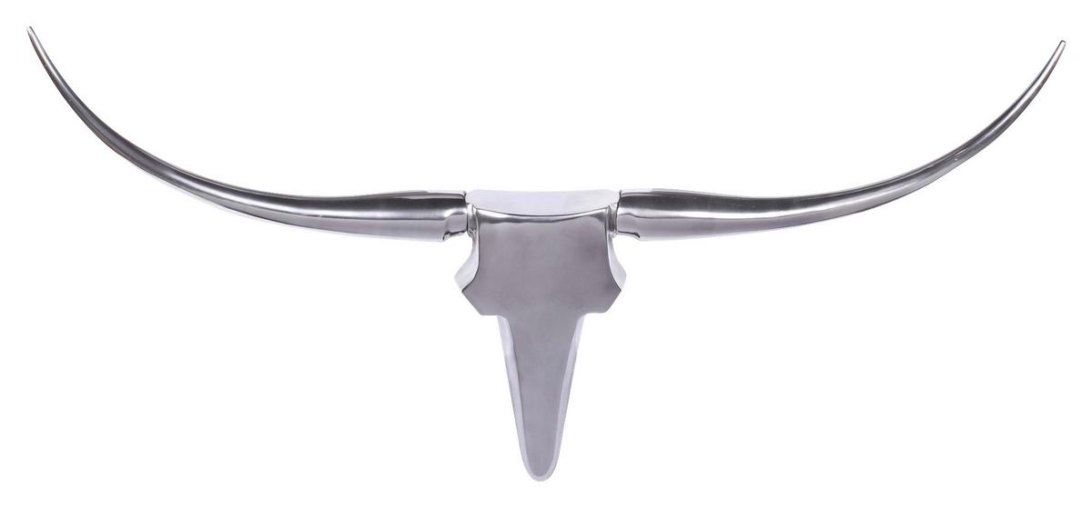 Wanddeko Wohnling Silberfarben B: 125cm - Silberfarben, MODERN, Metall (125/60/10cm) - MID.YOU