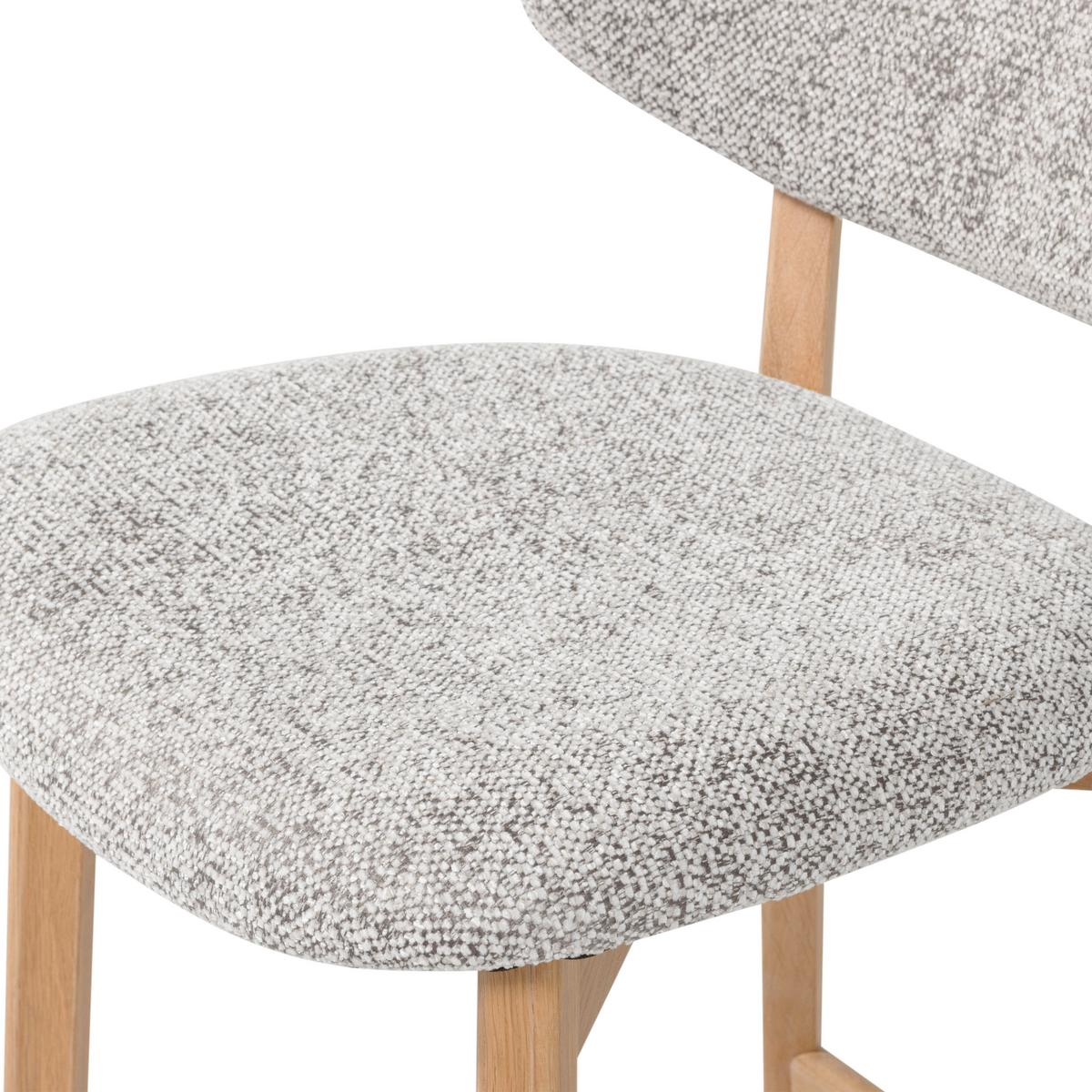 BARHOCKER Udar Naturfarben B: 51cm - Naturfarben, MODERN, Holz/Textil (51/94/58cm) - Livetastic