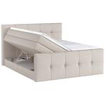 Boxspringbett mit Topper Mit Bettkasten 180x200 cm Medino - Beige, KONVENTIONELL, Holz/Holzwerkstoff (180/200cm) - Luca Bessoni