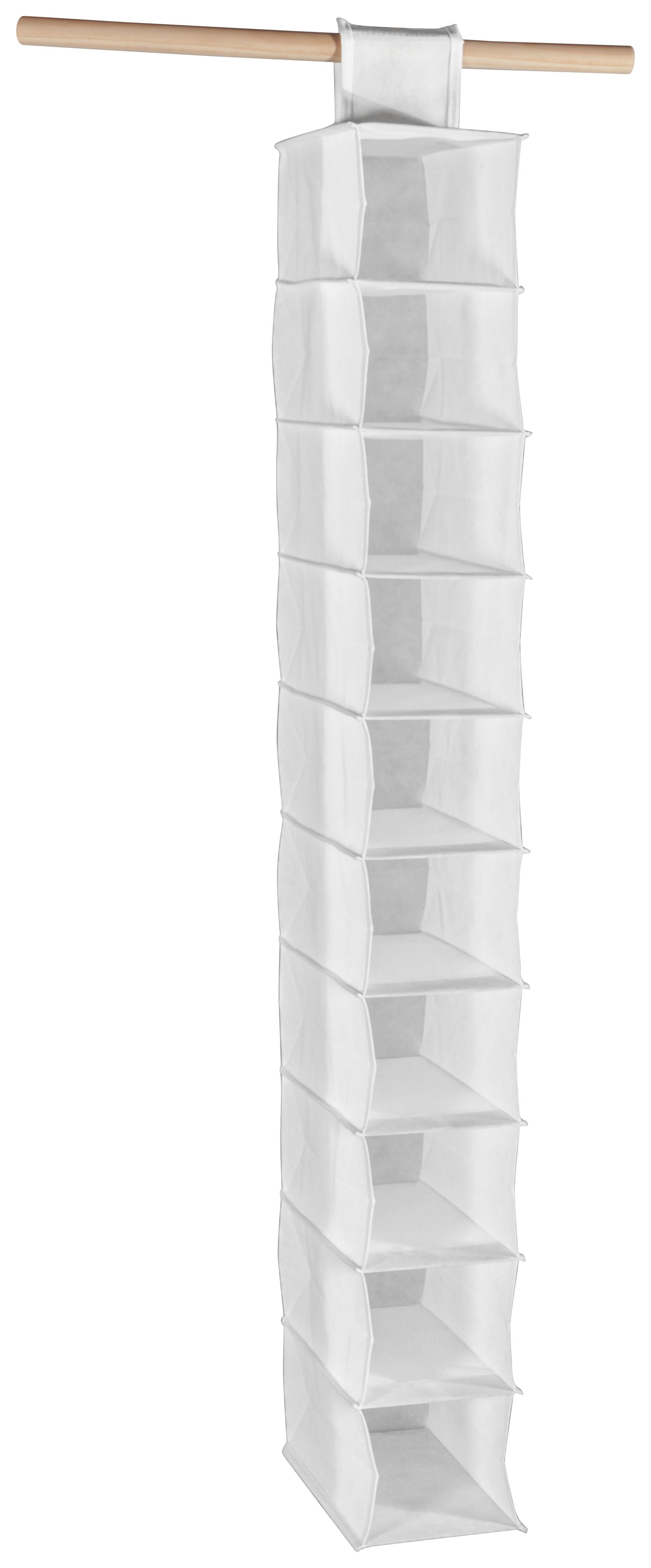 ZÁVESNÉ ÚLOŽNÉ PRIESTORY CLIFF 1 - biela, Modern, textil (15,5cm)