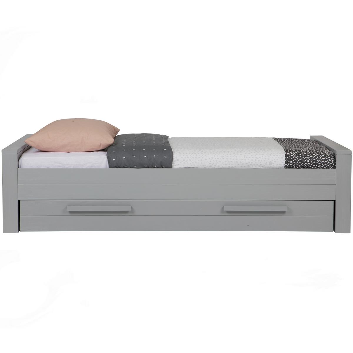 BETTKASTEN Dennis Grau B: 198cm - Grau, Design, Holz (198/21/91cm) - Livetastic