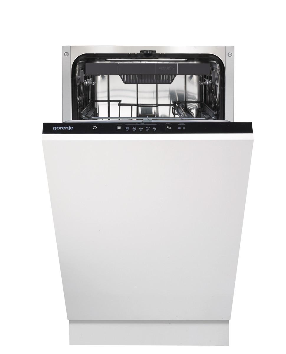 Einbau-geschirrspüler Bxhxt: 44,8x81,5x55 Cm - Edelstahlfarben/Schwarz, Basics, Metall (44,8/81,5/55cm) - Gorenje