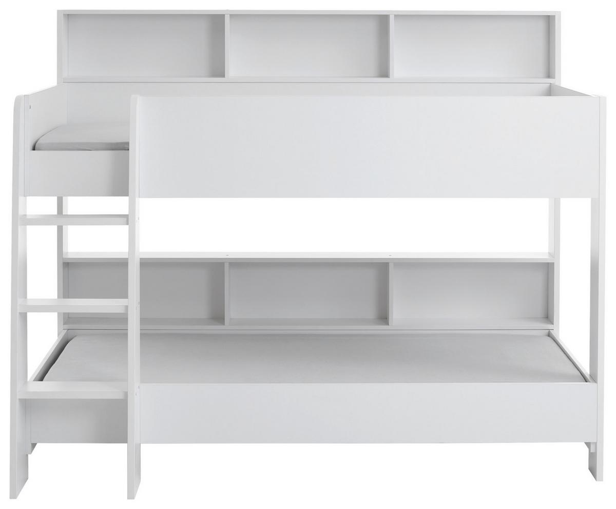 Emeletes Ágy Sway - fehér, Basics, faalapú anyag (90/200cm)