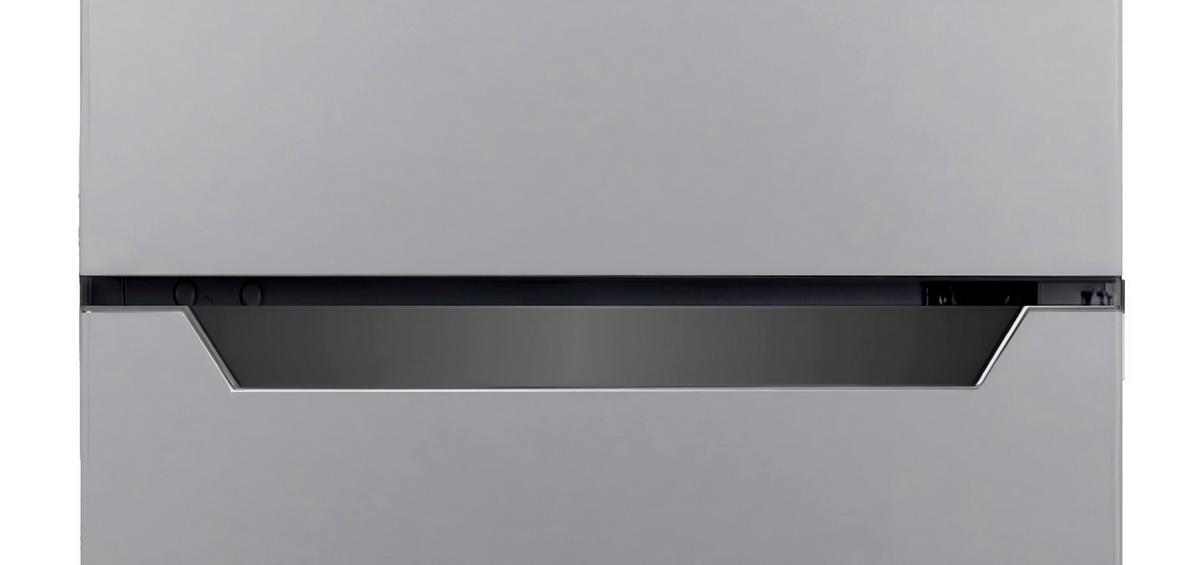 KÜHL-GEFRIER-KOMBINATION Silberfarben B: 47,4 cm - Silberfarben, Basics, Glas/Kunststoff (47,4/144/49,5cm) - Respekta
