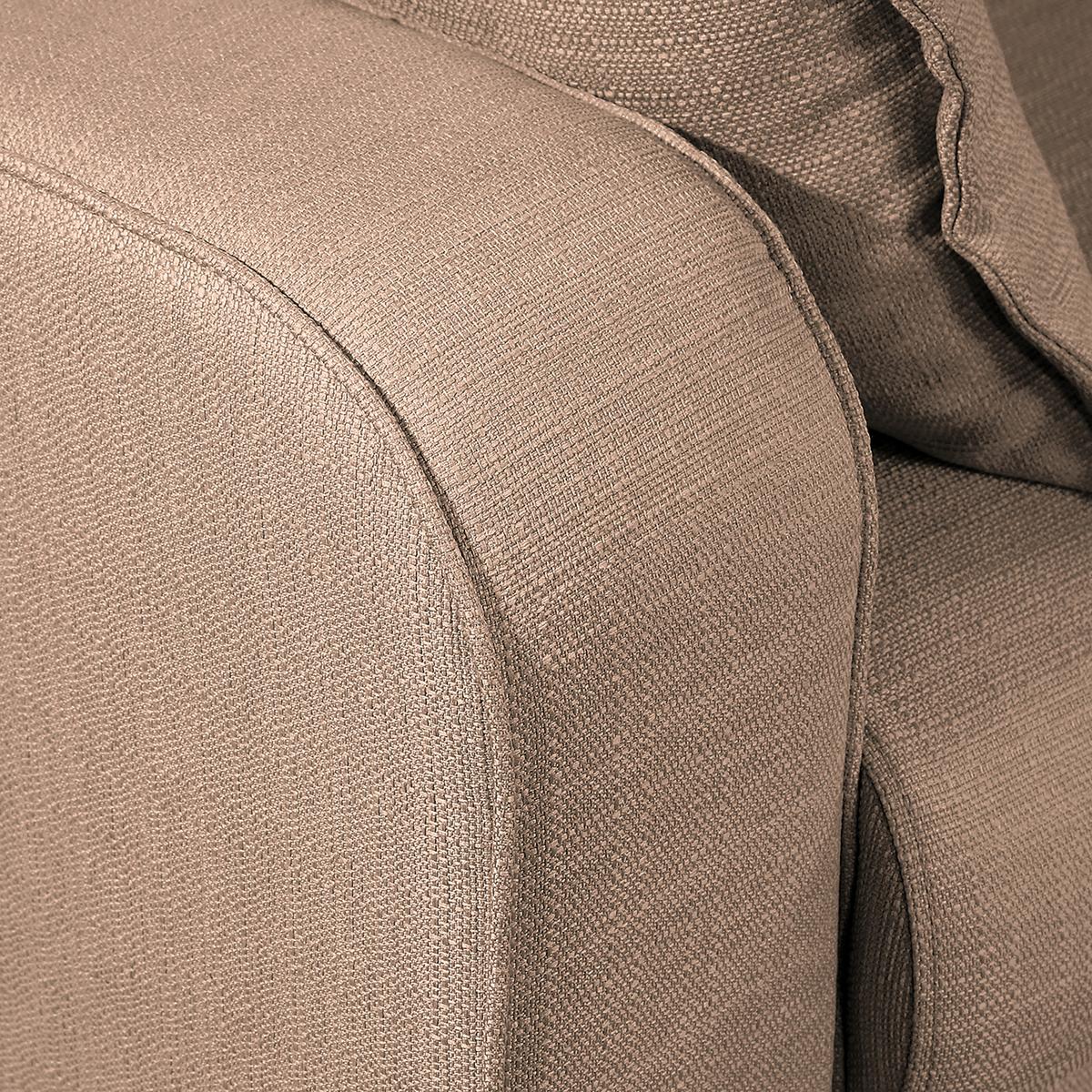 Ecksofa Beata Cappuccino S: 230x150 Cm - Wengefarben/Cappuccino, Design, Textil (230/150cm) - Livetastic