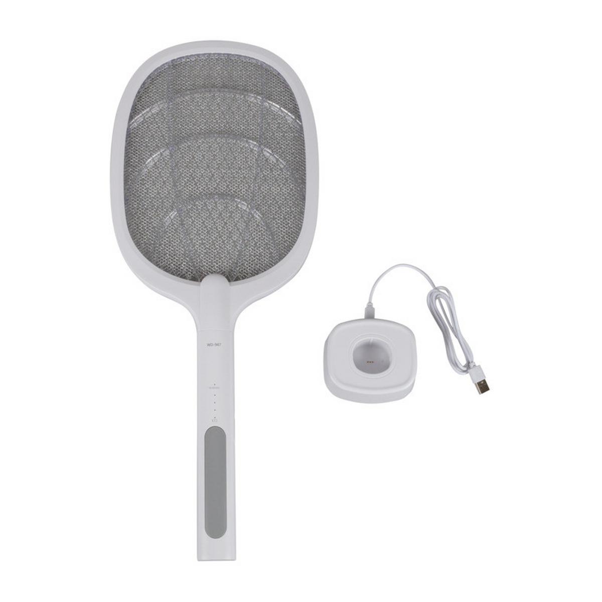 Fliegenklatsche Elektrisch 2 in 1 - Weiß, Basics (21,8/54/8cm)