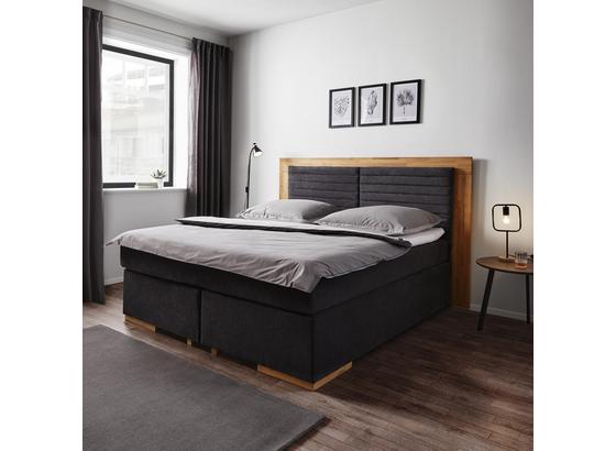 Americká Posteľ Melly 180x200 Cm Vrátane Toppera - farby dubu/tmavosivá, Moderný, umelá hmota/drevo (206/210/130cm) - Mömax modern living Americká Posteľ Melly 180x200 Cm Vrátane Toppera - farby dubu/tmavosivá, Moderný, umelá hmota/drevo (206/210/130cm) - Mömax modern living