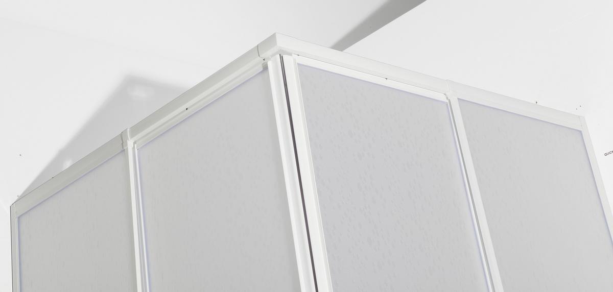 Duschkabine Eckeinstieg - Weiß, MODERN, Kunststoff (88/185/88cm)