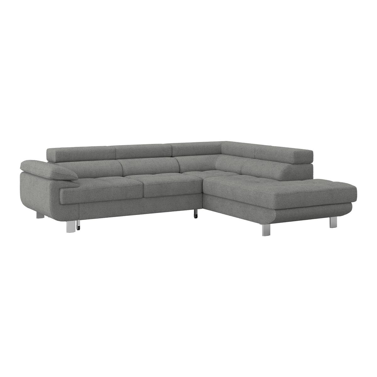 Ecksofa Savona - Dunkelgrau, MODERN, Textil (270/230cm) - Ondega