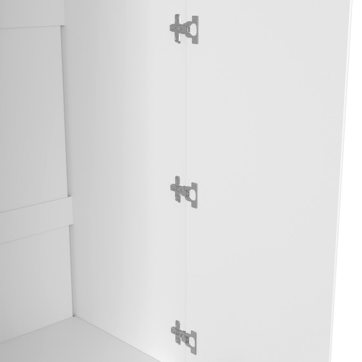 Šatníková skriňa MARLO š. cca 100 cm, dekor biela - biela, Modern, drevo/kompozitné drevo (100/223/60cm) - Bessagi Home