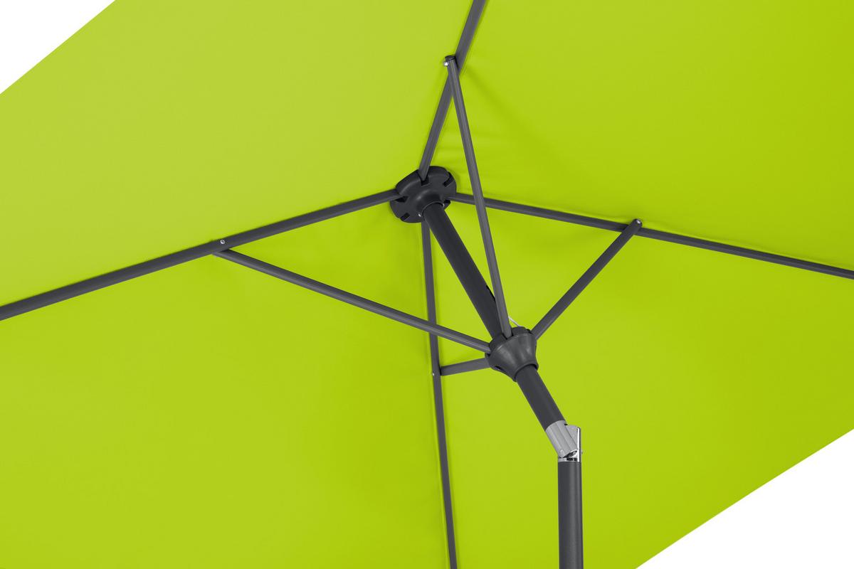 Sonnenschirm Bilbao BxHxT: 210x228x130 cm Hellgrün - Anthrazit/Hellgrün, Basics, Textil/Metall (210/228/130cm) - Schneider