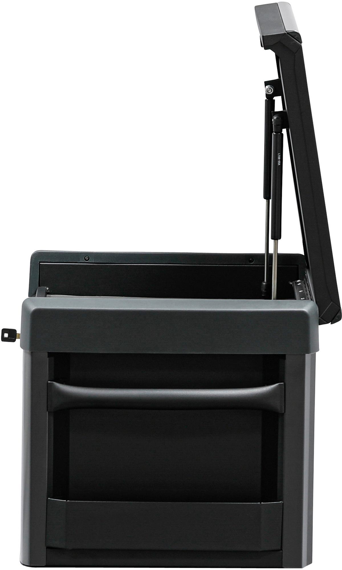 Aufsatz für Werkstattwagen Profi Schwarz/Silber B: 73 cm - Silberfarben/Schwarz, Basics (73/85,5/47cm)