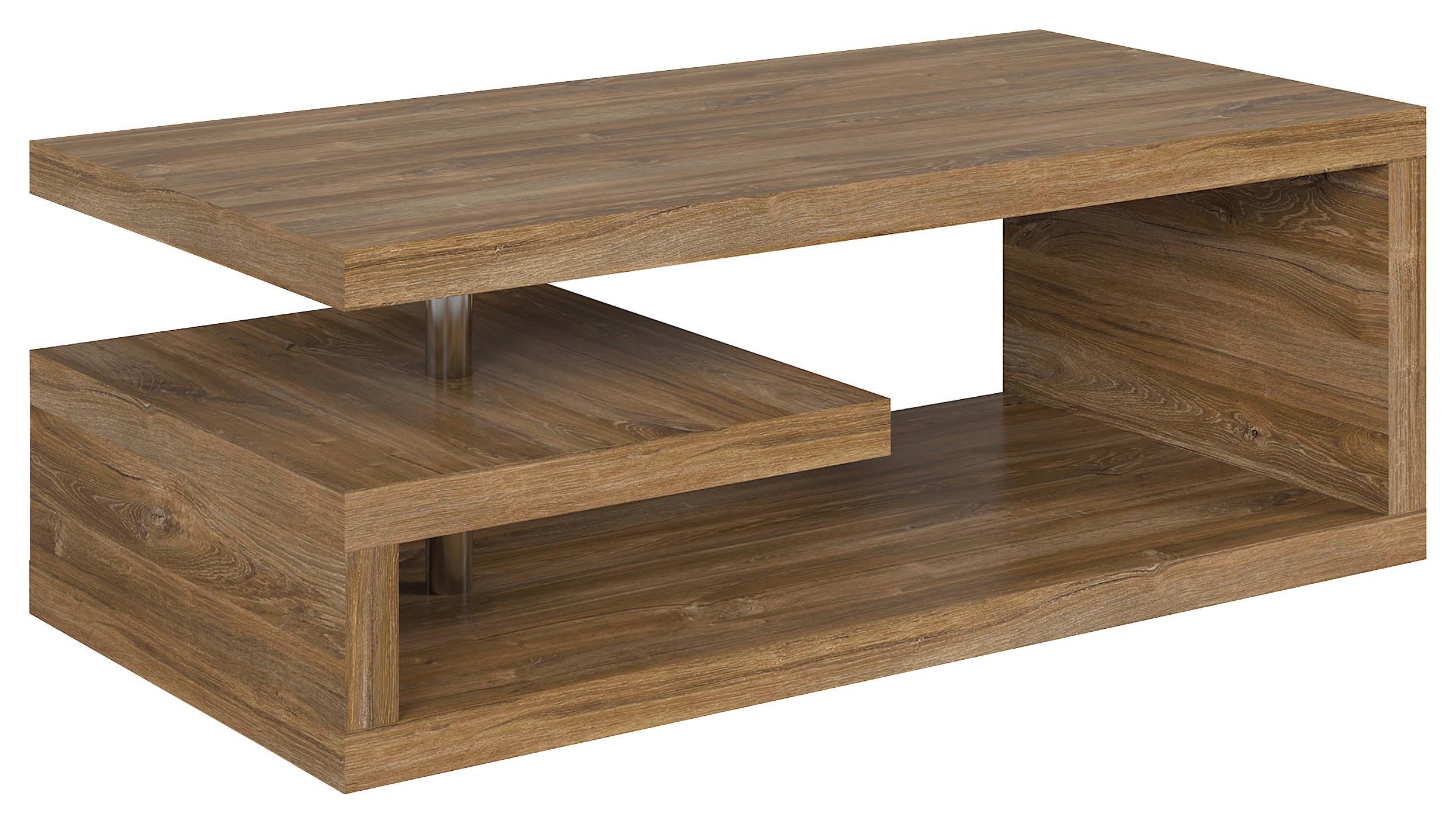 Couchtisch Glimp Coffee Table - Eichefarben, Design, Holzwerkstoff (120/60/45cm)