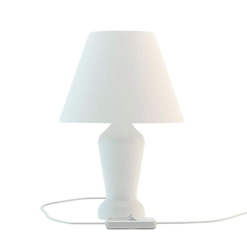 Tischleuchte 4110412 Mona - Weiß - Weiß, KONVENTIONELL, Holz (18/28cm)