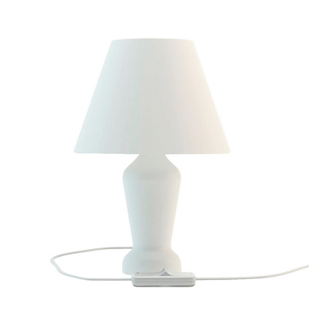Tischleuchte 4110412 Mona - Weiß - Weiß, KONVENTIONELL, Holz (18/28cm)