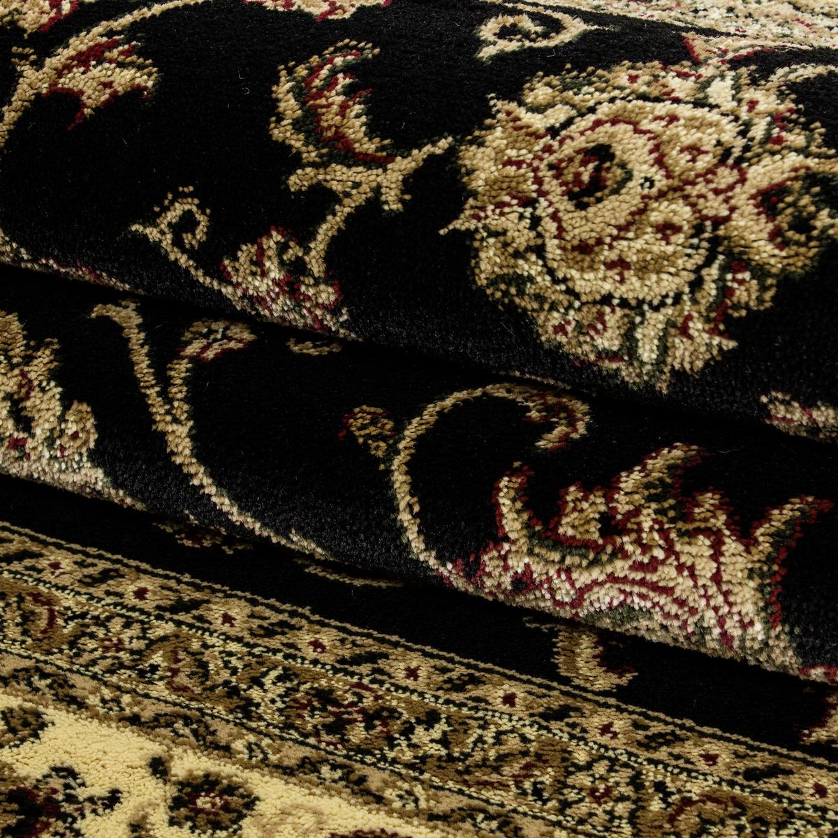 Orientalischer Webteppich Schwarz Marrakesh 200x290 Cm - Schwarz, KONVENTIONELL, Textil (200/290cm)